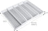 Smart Design Expandable 5 Compartment Plastic Drawer Organizer - Non-Slip Lining and Feet - BPA Free - Utensils, Flatware, Office, Personal Care, ...