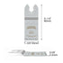 Diamond Oscillating Blade, Flush Cutting Oscillating Multi Tool Saw Blades for Grout Removal, Cleaning Mortar, 4-Pack...