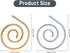 BXDOW Spiral Cable Knitting Needle, 2Pcs, Stainless Steel, Handmade, 1 Gold+1 Silver, Compatible with Most Yarns, Ideal for Cable Knitting & Decor...