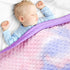Silky Satin Baby Blanket for Girls Unique Tie Dye Minky Fabric with Soft Luxury Silk Silky Backing Toddlers Blanket for Sleeping Nursery Travel De...