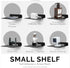 WISDING Small Floating Shelves, 6'' Wall Metal Speaker Mount Shelves for Bluetooth Speaker, Webcam, Cell Phones, Mesh Router, Toy Display Shelf Sp...