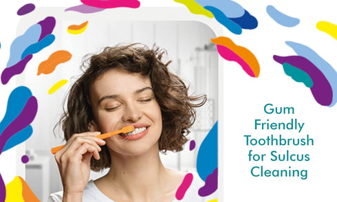 Curaprox CS 5460 Ultra-Soft Toothbrush for Adults with Ultra-Fine Filaments and Compact, Slightly Angled Toothbrush Head for Improved Tooth and Gu...