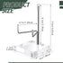 Sibba Plate Stands for Display Adjustable Metal Arms Photo Stand Easel Acrylic Base Small Holder Case Plate Clear Base Home Décor Accents for Pict...