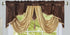 GOHD Golden Ocean Home Decor Valarie Fancy Window Valance. 54 x 18 inches. Taffeta Fabric with Soft Satin Swag. Add Some Royal luxruy Accent to Yo...