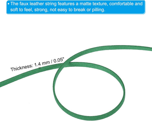 PATIKIL Flat Suede Leather Lace, 5mm x 50 Yard Faux Suede Leather Cord DIY Supplies for Necklace Bracelet Beading Jewelry Making Tassels Art Craft...