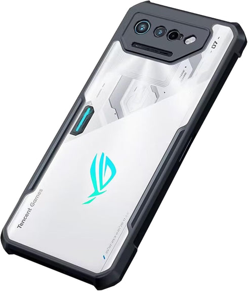 Case for ASUS ROG Phone 5 / 5s / 5 Pro / 5s Pro Case Clear PC Back Camera Protector Heavy Duty Armor Protective Slim & Ultimate Grip Anti-Fingerpr...