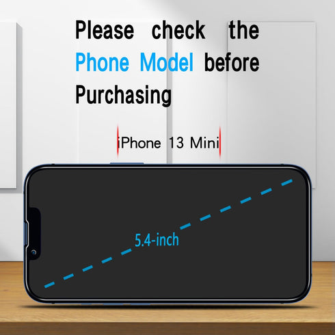 Slanku [3 Pack Privacy Screen Protector for iPhone 13 Mini Tempered Glass Film, Anti-Spy, Full Coverage, Case Friendly......