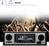 Car Stereo for Bluetooth, Retro Car FM Radio Smart Player, Electronic Auto FM Radio Receiver, Hands-Free Calling, Support MP3/WMA/WAV/AUX...