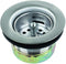 JR Products 95325 Strainer with Push-In Basket, Chrome, 1-1/2"...