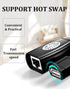 USB Extender Over RJ45 Cat 6/5/5e Adapter, RJ45 Ethernet Splitter to USB Extension UP to 50m/164ft, Compatible with Computers, Mobile Phones, Mice...