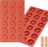 2pcs Silicone Mold for Mini Donut, 18 Cavities Donut Molds Home Reusable Donut Baking Pan Tray...