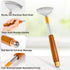 Back Scratcher, Metal Back Scratcher Telescopic Wooden Handle with Steel Roller Ball- Wide Claw, Portable Face Head Scalp Butt Scratcher Back Mass...
