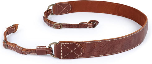 MegaGear MG1515 Sierra Series Genuine Leather Camera Shoulder or Neck Strap - Brown Compact...