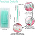 Toothpicks,Tooth Picks Flossers with Bristles,Double-Side Dental Picks,Plastic Toothpicks Disposable,Portable Package(40 Count×2Pack)...