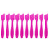 Pana (10 Pieces) 7.35" Pink Large Flexible Mixing Spatula Reusable Cosmetic Skin Care Facial Cream Mask Spatula for Mixing and Sampling...