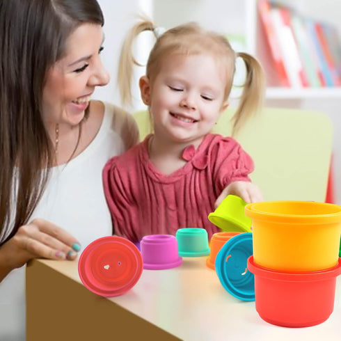 Baby Stacking Nesting Cups Toys, Montessori Toys for Toddlers 6+ Months (617-97)...