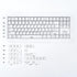 White Keycaps Set Cherry Profile Doubleshot Bow Keycaps 120 Keys Custom Keyboard Keycap for 60% 65% 70% 75% Cherry MX Gateron Kailh Switches Mecha...