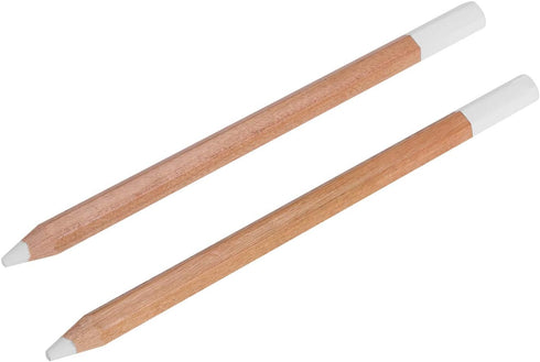 2 Pack General Sketch Pencil Charcoal White Pencils White Highlight Pen Drawing and Sketching Pencil Art Supplies Charcoal Stick Wooden White Penc...