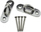 Pad Eye Plates U Shaped Hook M8 Oblong Anchor Staple Ring Fastener Snap Screw Welded Well Hold up Climate Strong No Location Limited for Hammock S...