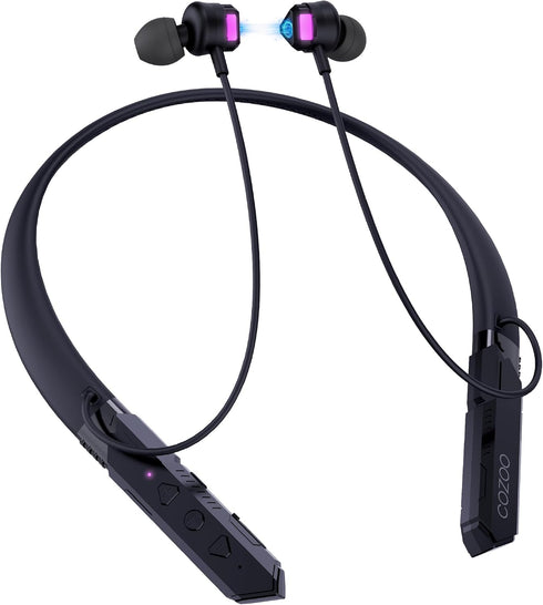 cozoo Bluetooth Headphones Neckband, 30H Playtime Wireless Bluetooth Earbuds w/Mic in-Ear Magnetic Neckband Earphone, IPX5 Sweatproof Deep Bass He...