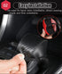 Great-luck Genuine Leather Automatic at Gear Shift Knob Cover Protector Trim,The car Interior Accessories(Black with Red Stitches),for Toyota RAV4...