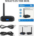 2 in 1 Bluetooth V5.3 Transmitter Receiver for TV to 2 Wireless Headphones, 3.5mm Jack Wireless Audio Adapter Support AptX Low Latency, HiFi Music...
