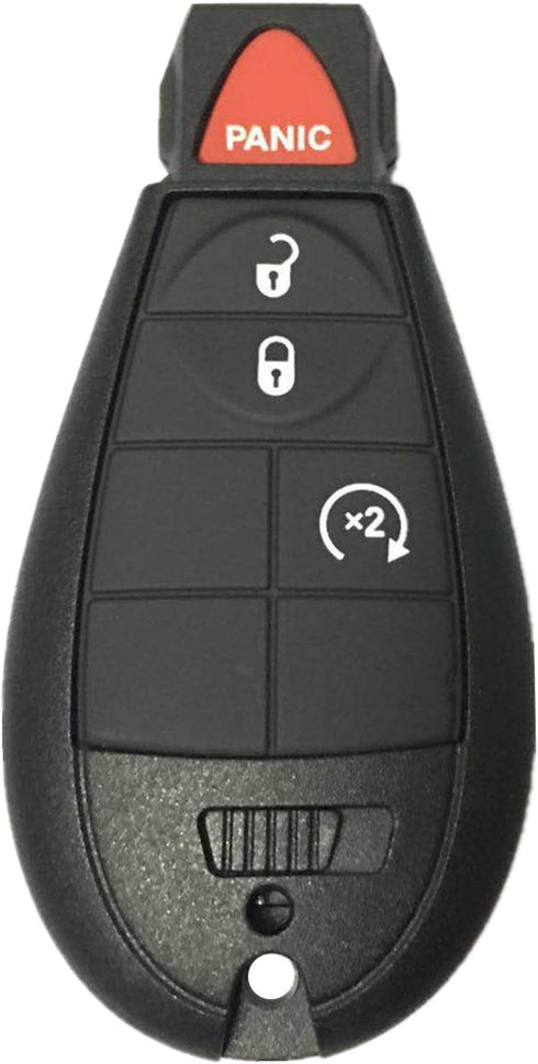 Key Case Replacement for Ram Cherokee: No Chip No Battery Key Fob Fit for Dodge Ram 1500 2500 3500 Jeep Cherokee 2008 to 2023 Just a Empty Case GQ...