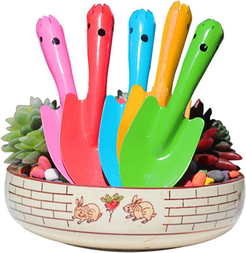 5 Pack Mini Trowel Set Metal Garden Hand Shovel Garden Tools for Flower Soil Planting Digging Transplanting Light Duty Tools...