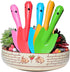 5 Pack Mini Trowel Set Metal Garden Hand Shovel Garden Tools for Flower Soil Planting Digging Transplanting Light Duty Tools...