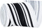 TONIFUL 2.5 Inch Black and White Striped Wired Edge Ribbon, Burlap Ribbon, Blakc White Wired Ribbon for Gift Wrapping, Wreath Bows Making, Crafts ...
