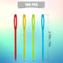 SAVITA 100pcs Plastic Sewing Needles, Large-eye Knitting Needles Colorful Plastic Yarn Lacing Weaving Needle Learning Needles for Kids DIY Sewing ...
