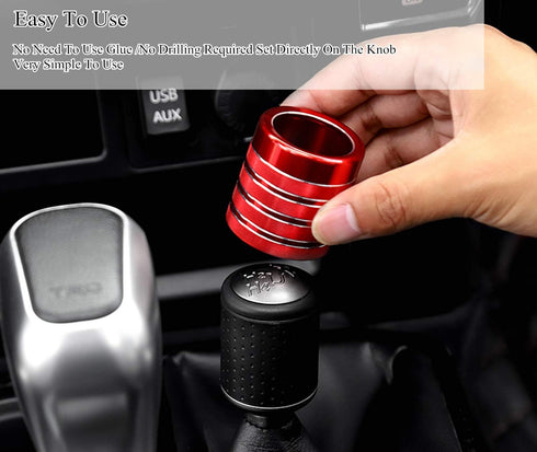 YOCTM Shift Knobs Fits for Toyota 4runner TRD Pro Offroad Accessories 4WD Drive Gear Shifter Head Cover Trim Accessoies Aluminum Alloy 2010-2022 (...