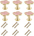 6 pcs Clover Knobs Four-Leaf Clover HandlesCabinet Knobs Pulls Dresser Knobs Drawer Pull Handles for Cupboard Drawer Pulls Door Knobs (Pink)...