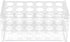 17mm Test Tube Rack with 18 Holes - Durable Transparent Centrifuge Tube Holder for 10ml and 15ml Test Tubes...
