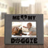 KATE POSH - Me & My Doggie Engraved Leather Picture Frame - Dog Lover, Puppy and Baby Gifts. My Best Friend, Dog Mom (5x7-Horizontal)...