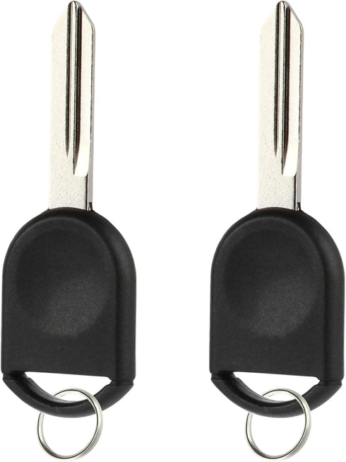 Replacement 80 Bit Transponder Ignition Car Key fits H92 H84 H85 (Guaranteed to Work) Ford Lincoln Mercury, Set of 2...