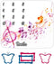 Musical Theme Baby Monthly Milestone Blanket for Boys and Girls, Watercolor Note Sheet Music Month and Age Blanket, 48x40in Soft Flannel, Monthly ...
