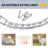 Chrome Plated Prong Dog Collar,no Pull Dog Prong Collar with Spikes,Choke Collar for Dogs Pinch Training Collar (3.5 * 24in)...