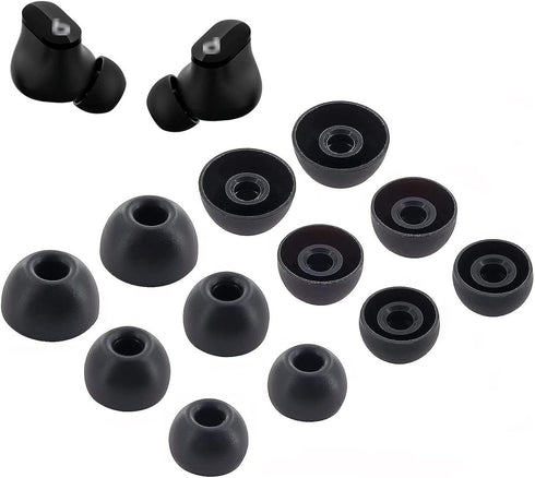 Replacement Earbuds Tips Silicone Eartips for Beats Studio Buds + / Beat Studio Buds Headphones Fit in Case Buds Tips,6 Pairs S/M/L 3 Size,Black...