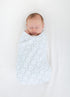 SwaddleDesigns Large Receiving Blanket, Ultimate Swaddle for Baby Boys, Softest US Cotton Flannel, Best Shower Gift, Made in USA, Sterling Mod Cir...