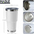 HASLE OUTFITTERS 30oz Stainless Steel Tumbler, Double Wall Vacuum Insulated Travel Mug Tumbler, Durable Insulated Coffee Mug, Gift Box Set (White,...