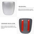 RT-TCZ for Charger Gear Shift Knob Cover Trim for Dodge Challenger Charger 2015-2023 for Dodge Durango 2018-2023 Silver Interior Accessories...
