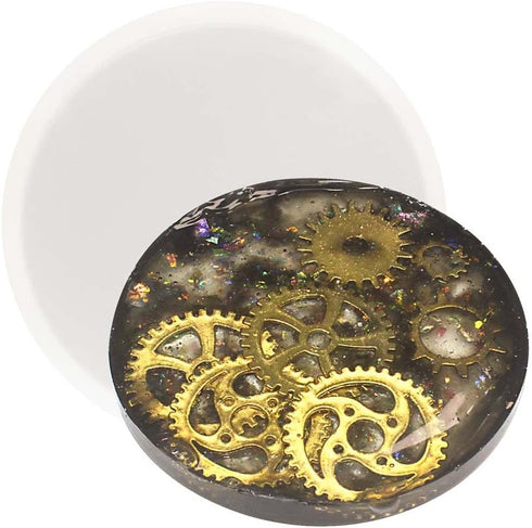 Funshowcase Round Coaster Resin Epoxy Silicone Mold...
