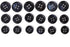 Shell(Dark Navy Mother of Pearl) Clear Special Coating Button for Shirts, Blouse, t-Shirts. Dark Navy Color/ 1pack(36pcs) Size (16L(0.4")10mm)...