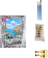 BOMUVI Paint by Numbers for Adults Beginner Paint by Numbers for Adults Sea DIY Paint by Number Kits Acrylic Painting Paint by Number Kits on Canv...