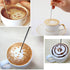 4 Pcs Stainless Steel Coffee Art Pen Coffee Fancy Stitch Barista Tool Cappuccino Latte Spatula Needle for Home Kitchen Cafe...