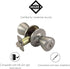 Design House 781922 Tulip Keyed Entry Door Knob Satin Nickel...