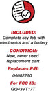 KeylessOption Keyless Remote Fob Uncut Ignition Car Key for Jeep Liberty, Stratus, Intrepid GQ43VT17T, 04602260...