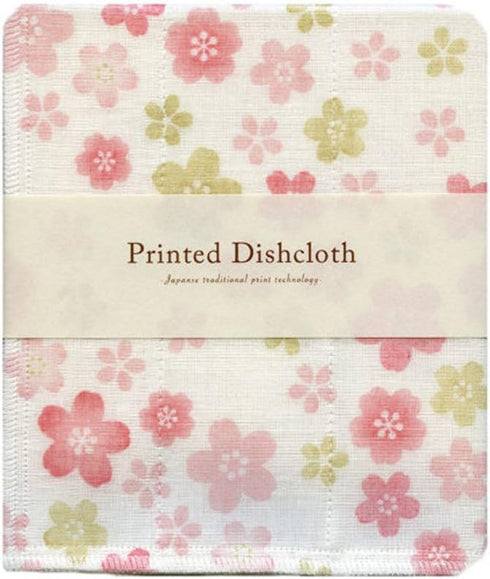 Set of 3 Printed Dishcloths, Animal Print, Flower Print and Poppy Print...