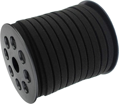 5mm Suede Cord, 50 Yards Suede Lace Faux Leather Cord for Bracelet Necklace Beading DIY Crafts Thread(Black)...